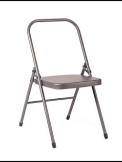 Folding yoga chair without front bar