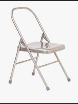 Folding yoga chair with front bar